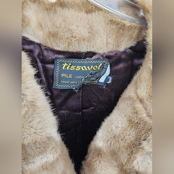 LAVISH TISSAVEL VEGAN FULL LENGTH FAUX FUR HIGH END QUALITY COAT SIZE: LARGE - Picture 9 of 11